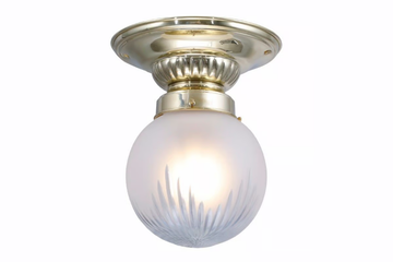 PAPA 8/22 - Handmade brass ceiling lamp by Patinas Lighting - view 3